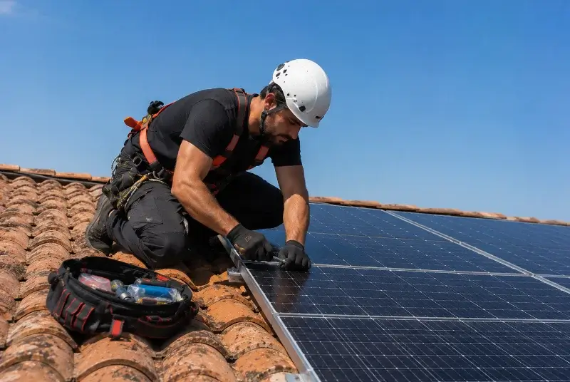 Maintenance et monitoring de panneaux solaires au Cabanial