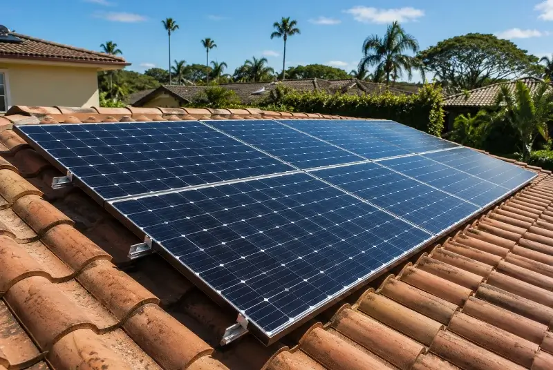 Installation de panneaux solaires au Cabanial